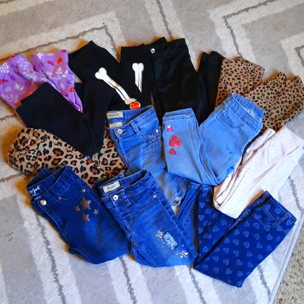 Bundle of 12 girl's pants